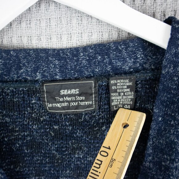 Sears Mens Store Knit Cardigan Vintage 1990s - Picture 4 of 8